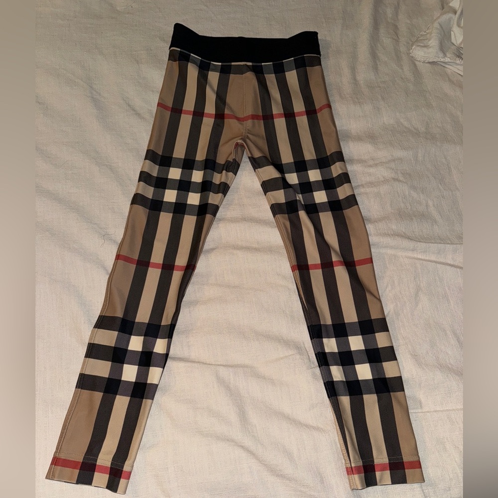 Girls Burberry vintage print pants